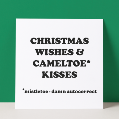 CAMELTOE KISSES - CHRISTMAS CARD