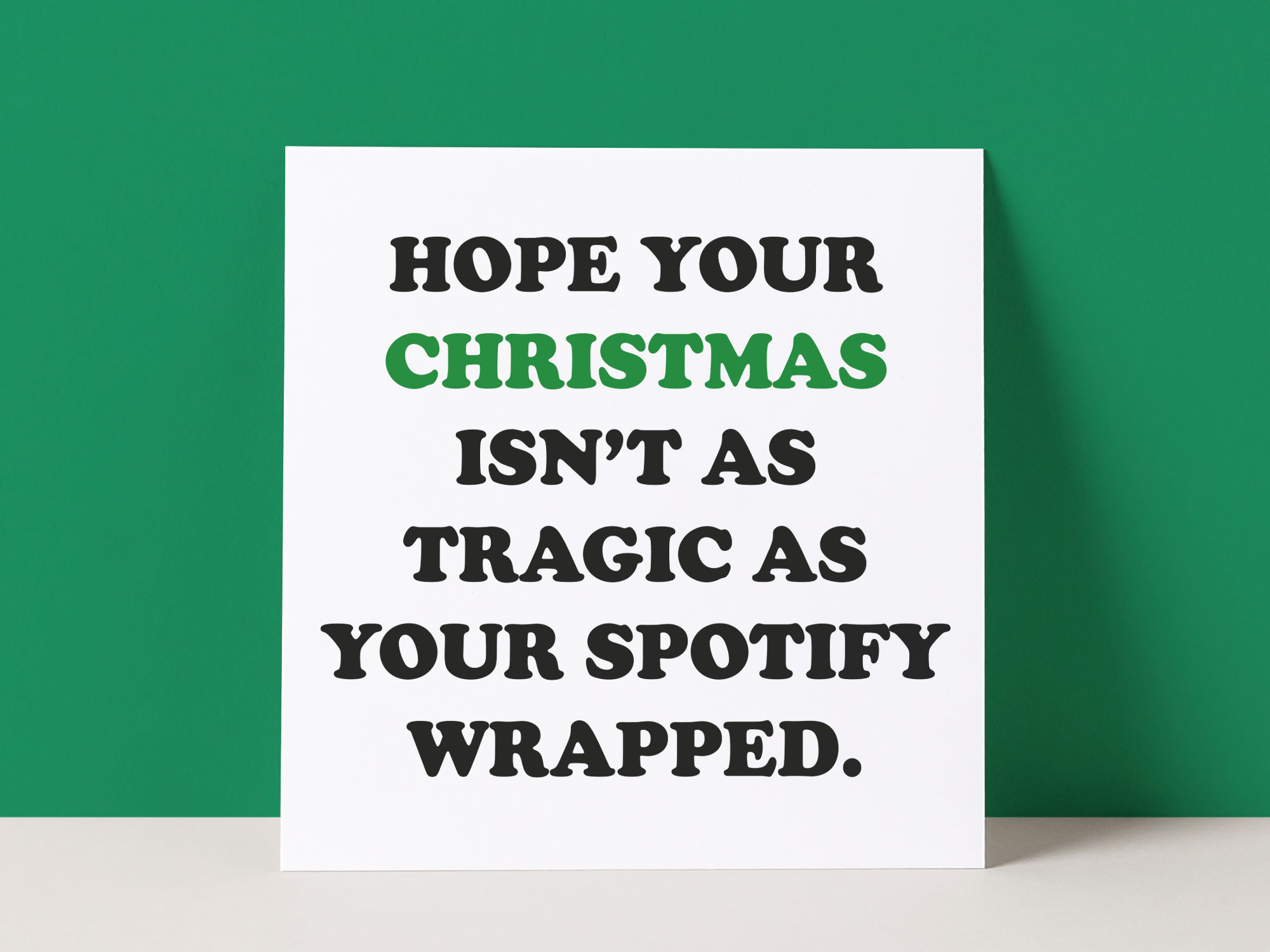 SPOTIFY WRAPPED - CHRISTMAS CARD