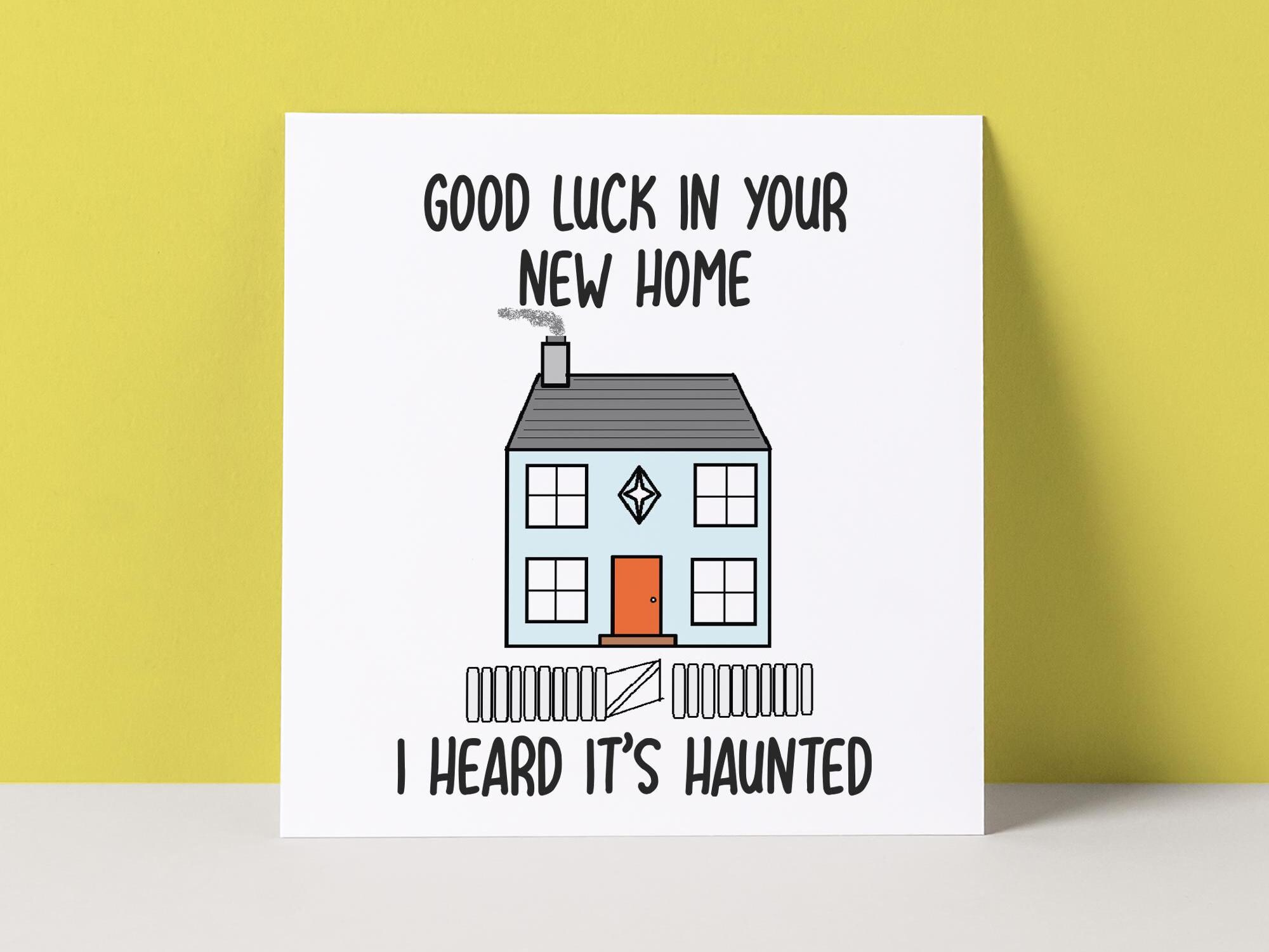 HAUNTED HOUSE - NEW HOME CARD