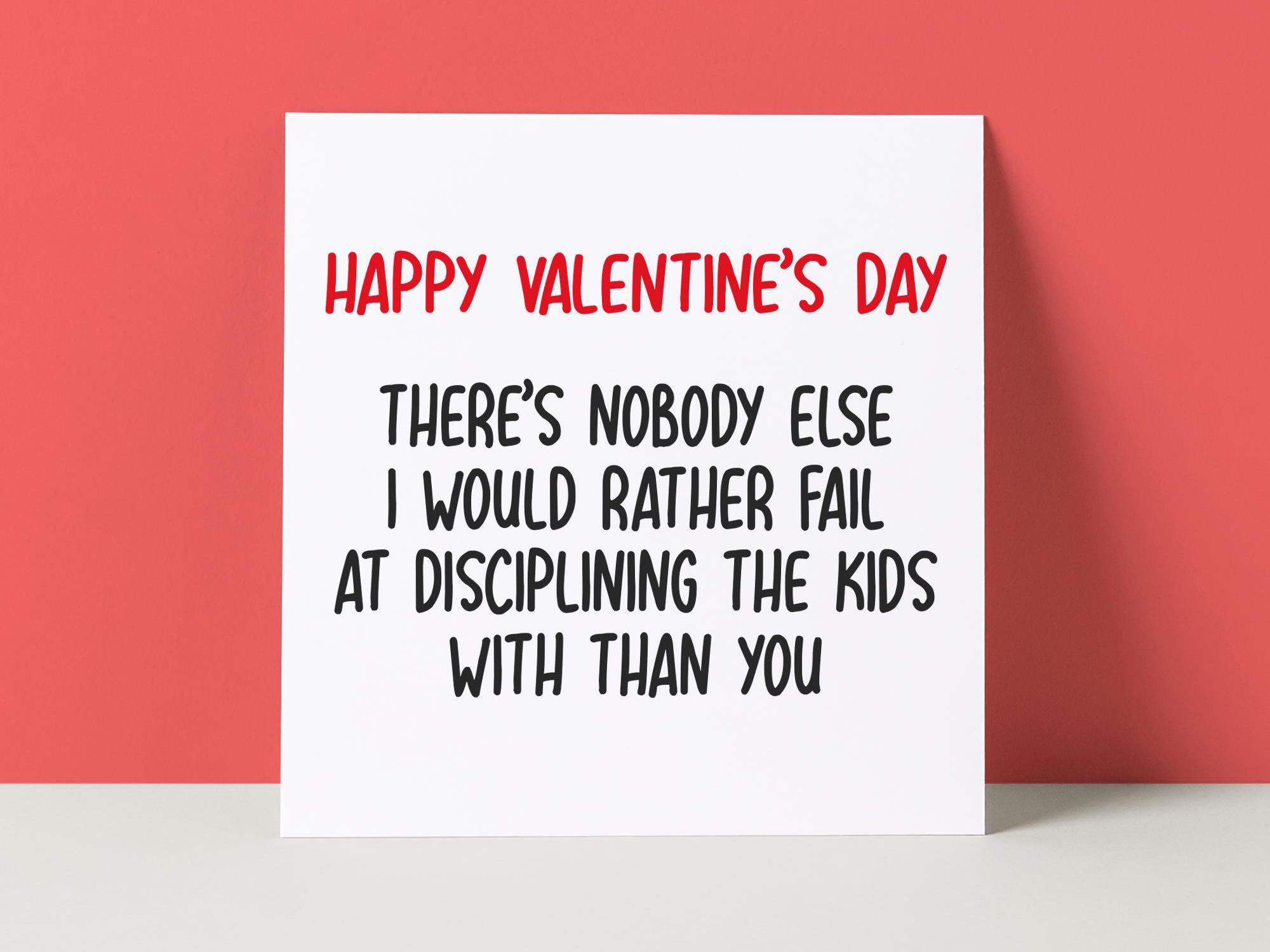DISCIPLINE FAIL KIDS - VALENTINE'S DAY CARD