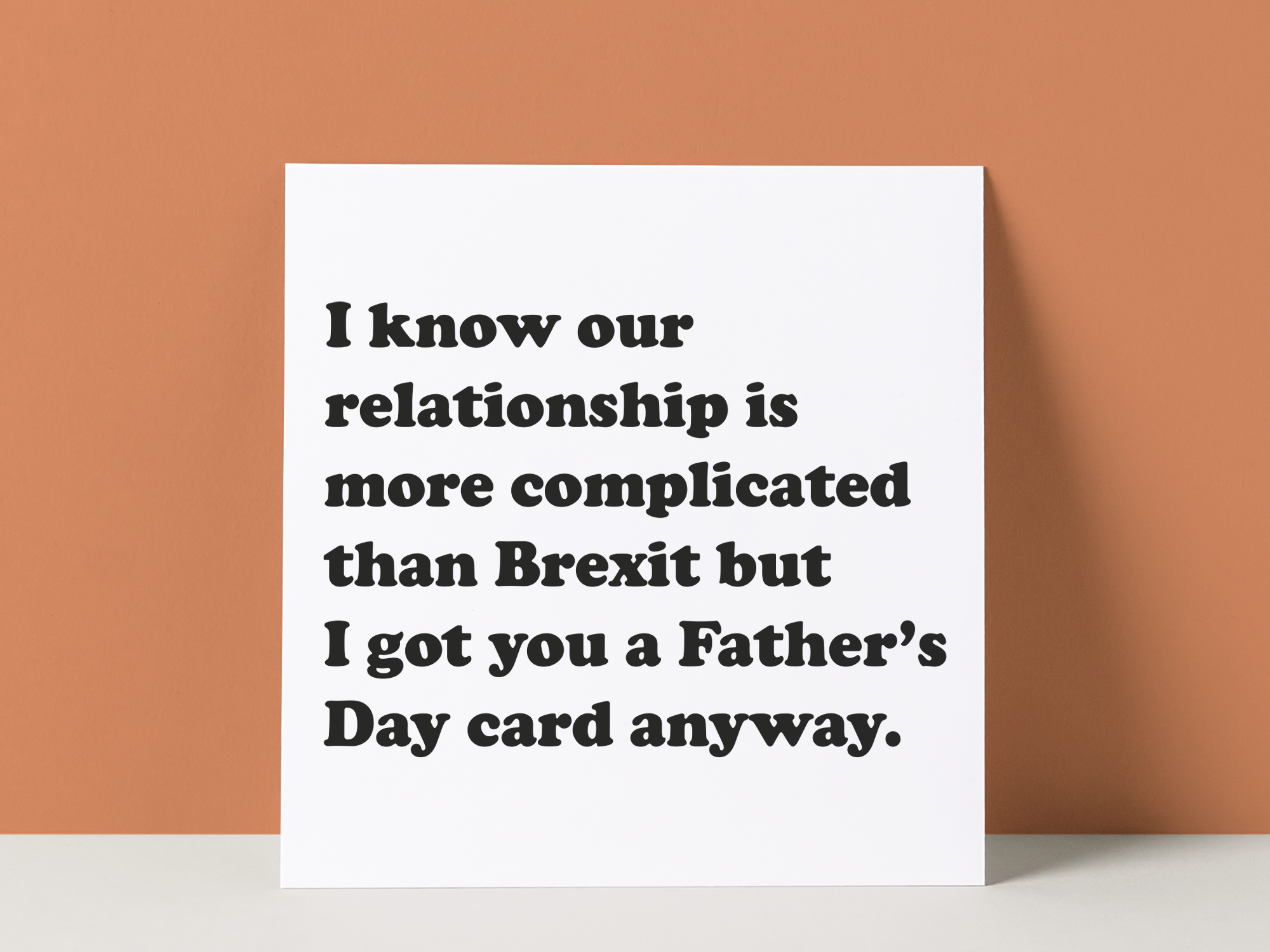 COMPLICATED DAD BREXIT - FATHER'S DAY CARD