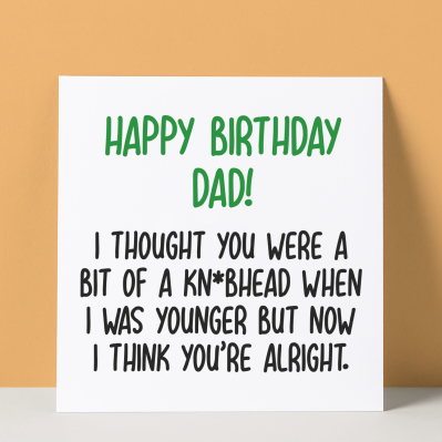 KNOBHEAD DAD - BIRTHDAY CARD