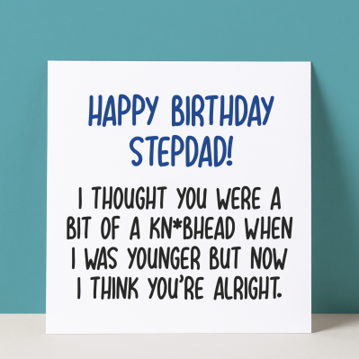 KNOBHEAD STEPDAD - BIRTHDAY CARD