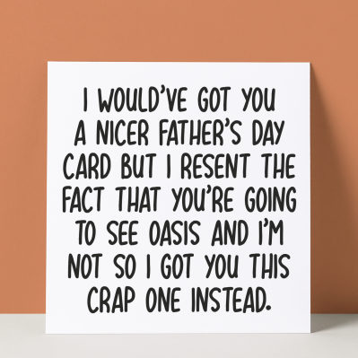 OASIS RESENT - FATHER'S DAY CARD