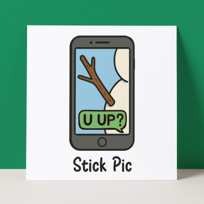STICK PIC - CHRISTMAS CARD
