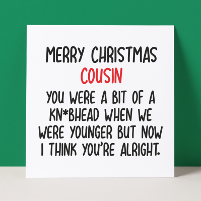 KNOBHEAD COUSIN - CHRISTMAS CARD