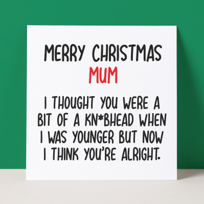 KNOBHEAD MUM - CHRISTMAS CARD