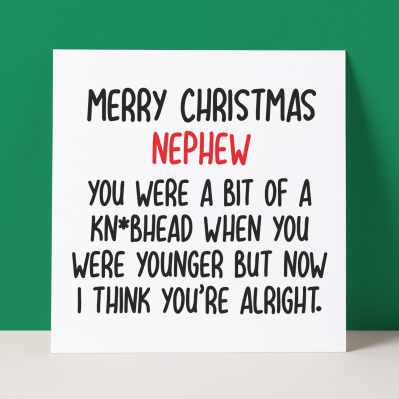KNOBHEAD NEPHEW - CHRISTMAS CARD