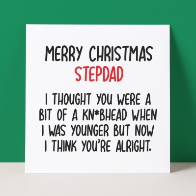 KNOBHEAD STEPDAD - CHRISTMAS CARD